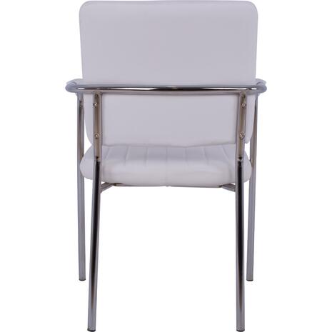 ΚΑΡΕΚΛΑ QUESTA ΜΕ ΜΠΡΑΤΣΑ HM1070.02 ΛΕΥΚΗ 56,5x59x85 cm (σετ 4 τεμαχίων)
