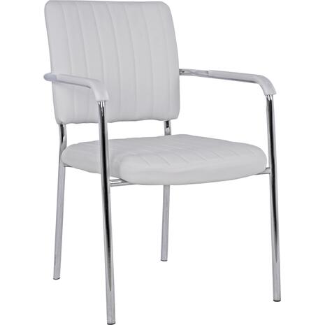 ΚΑΡΕΚΛΑ QUESTA ΜΕ ΜΠΡΑΤΣΑ HM1070.02 ΛΕΥΚΗ 56,5x59x85 cm (σετ 4 τεμαχίων)