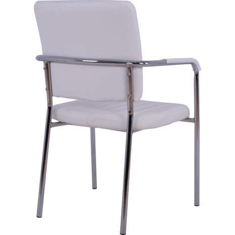 ΚΑΡΕΚΛΑ QUESTA ΜΕ ΜΠΡΑΤΣΑ HM1070.02 ΛΕΥΚΗ 56,5x59x85 cm (σετ 4 τεμαχίων)