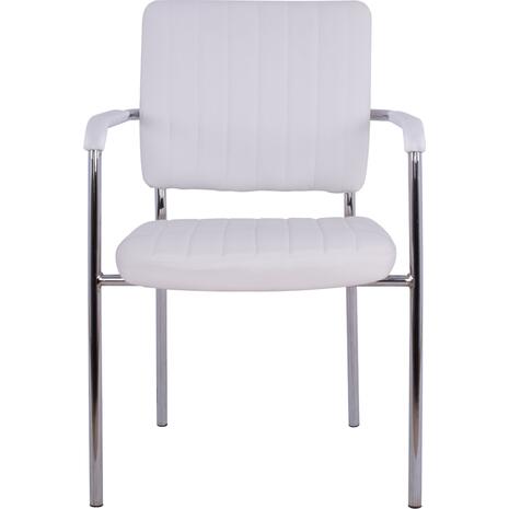 ΚΑΡΕΚΛΑ QUESTA ΜΕ ΜΠΡΑΤΣΑ HM1070.02 ΛΕΥΚΗ 56,5x59x85 cm (σετ 4 τεμαχίων)