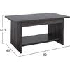ΤΡΑΠΕΖΑΚΙ ΣΑΛΟΝΙΟΥ HAYDEN HM2286.01 ΣΕ ΑΝΘΡΑΚΙ ΧΡΩΜΑ 80x41,5x46