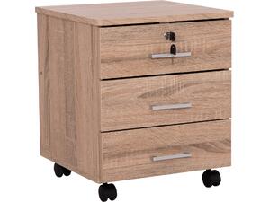 ΣΥΡΤΑΡΙΕΡΑ ΓΡΑΦΕΙΟΥ HAYDEN HM2282.02 ΣΕ SONAMA ΧΡΩΜΑ 39.5x40x46.5Υεκ
