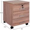 ΣΥΡΤΑΡΙΕΡΑ ΓΡΑΦΕΙΟΥ HAYDEN HM2282.02 ΣΕ SONAMA ΧΡΩΜΑ 39.5x40x46.5Υεκ