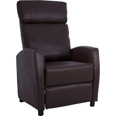 ΠΟΛΥΘΡΟΝΑ RELAX ΜΕ ΜΗΧΑΝΙΣΜΟ HIBER HM8319.02 ΜΕ PU ΚΑΦΕ 67x94x103 εκ. (Καφέ)