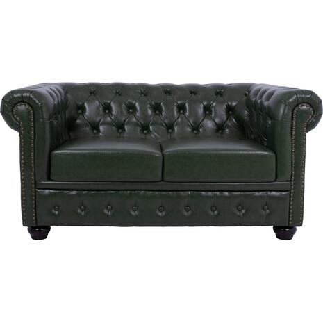 ΚΑΝΑΠΕΣ 2ΘΕΣΙΟΣ T.CHESTERFIELD HM3010.08 ΤΕΧΝΟΔΕΡΜΑ ΚΥΠΑΡΙΣΣΙ 150x90x72 εκ.