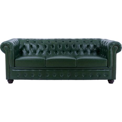 ΚΑΝΑΠΕΣ 3ΘΕΣΙΟΣ T.CHESTERFIELD HM3009.08 ΤΕΧΝΟΔΕΡΜΑ ΚΥΠΑΡΙΣΣΙ 208x90x73 εκ.