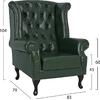 ΠΟΛΥΘΡΟΝΑ-ΜΠΕΡΖΕΡΑ T.CHESTERFIELD POLINA HM0053.08 PU ΚΥΠΑΡΙΣΣΙ 83x79x104 εκ (Κυπαρισσί)