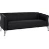 ΚΑΝΑΠΕΣ 3ΘΕΣΙΟΣ KIANA HM3122.31 ΜΕ ΜΑΥΡΟ PU 180x75x71 εκ.