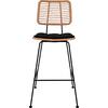 ΣΚΑΜΠΟ ΜΕΤΑΛΛΙΚΟ ΜΕ ΜΑΞΙΛΑΡΙ ALLEGRA HM5455 ΜΕ WICKER ΜΠΕΖ 46,5x55x117,5Υ εκ.