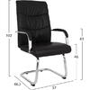 ΠΟΛΥΘΡΟΝΑ JACOB HM1045.11 ΜΑΥΡΟ PU ΜΕ ΒΑΣΗ ΧΡΩΜΙΟΥ 57x66,5x102 cm (σετ 2 τεμαχίων)