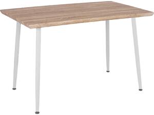 ΤΡΑΠΕΖΙ ΤΡΑΠΕΖΑΡΙΑΣ PALOMA HM8334.02, 120X70X76,5- SONOMA, ΛΕΥΚΑ ΠΟΔΙΑ