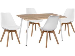 ΣΕΤ ΤΡΑΠΕΖΑΡΙΑΣ 5ΤΜΧ HM10350.02 ΤΡΑΠΕΖΙ 120x70x76,5 cm & ΚΑΡΕΚΛΕΣ VEGAS