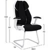 ΠΟΛΥΘΡΟΝΑ ZAHARA HM1102.02 ΣΕ ΧΡΩΜΑ ΜΑΥΡΟ ΜΕ ΑΣΠΡΟ 66,5x63x108cm