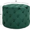 ΣΚΑΜΠΟ KASSIE ΚΥΠΑΡΙΣΣΙ ΒΕΛΟΥΔΟ ΤΥΠΟΥ CHESTERFIELD HM8406.03 Φ60x43Υ εκ.
