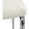 ΚΑΡΕΚΛΑ ΚΟΥΖΙΝΑΣ CAREY HM0175.11 ΛΕΥΚΟ PU ΜΕ ΜΕΤΑΛΛΙΚΟ ΣΚΕΛΕΤΟ 43x64x100 εκ. (σετ 4 τεμαχίων) (Λευκό)