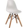 ΚΑΡΕΚΛΑ TWIST KID HM8453.01 ΞΥΛΙΝΑ ΠΟΔΙΑ Κ ΚΑΘΙΣΜΑ PP ΛΕΥΚΟ 31x34x55.5Υεκ (σετ 4 τεμαχίων)