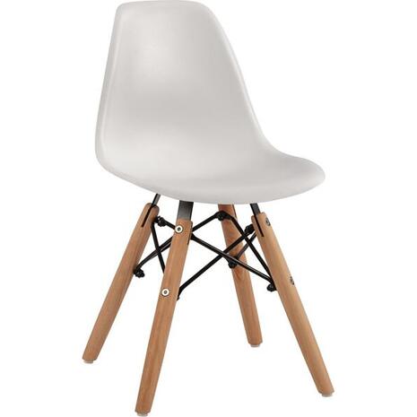 ΚΑΡΕΚΛΑ TWIST KID HM8453.01 ΞΥΛΙΝΑ ΠΟΔΙΑ Κ ΚΑΘΙΣΜΑ PP ΛΕΥΚΟ 31x34x55.5Υεκ (σετ 4 τεμαχίων)