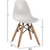 ΚΑΡΕΚΛΑ TWIST KID HM8453.01 ΞΥΛΙΝΑ ΠΟΔΙΑ Κ ΚΑΘΙΣΜΑ PP ΛΕΥΚΟ 31x34x55.5Υεκ (σετ 4 τεμαχίων)