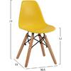 ΚΑΡΕΚΛΑ TWIST KID ΤΜΧ.HM8453.04 ΞΥΛΙΝΑ ΠΟΔΙΑ &ΚΑΘΙΣΜΑ ΚΙΤΡΙΝΟ PP 30,5Χ33Χ59 ΕΚ (σετ 4 τεμαχίων)