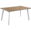 ΤΡΑΠΕΖΙ ΑΛΟΥΜΙΝΙΟΥ TABER ΜΕ POLYWOOD HM5132.11 ΛΕΥΚΟ 160x92x72Υ