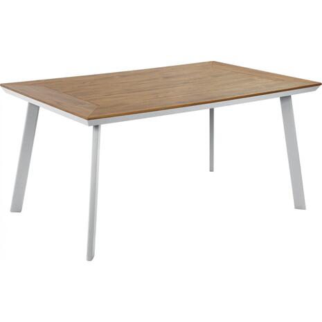 ΤΡΑΠΕΖΙ ΑΛΟΥΜΙΝΙΟΥ TABER ΜΕ POLYWOOD HM5132.11 ΛΕΥΚΟ 160x92x72Υ