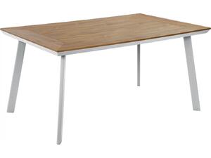 ΤΡΑΠΕΖΙ ΑΛΟΥΜΙΝΙΟΥ TABER ΜΕ POLYWOOD HM5132.11 ΛΕΥΚΟ 160x92x72Υ