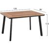 ΤΡΑΠΕΖΙ ΑΛΟΥΜΙΝΙΟΥ TABER HM5562.02 ΑΝΘΡΑΚΙ ΜΕ ΕΠΙΦΑΝΕΙΑ POLYWOOD 120x80x72,5Υεκ.