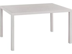 ΤΡΑΠΕΖΙ ΤΡΑΠΕΖΑΡΙΑΣ ΑΛΟΥΜΙΝΙΟΥ SAHIRA HM5571.01 ΛΕΥΚΟ 140Χ80X75,5Υεκ.
