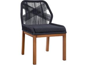 ΚΑΡΕΚΛΑ ΑΛΟΥΜΙΝΙΟΥ SOLEIL BAMBOO LOOK ΜΕ ΣΧΟΙΝΙ ΓΚΡΙ HM5547.01 56x60x83 cm.