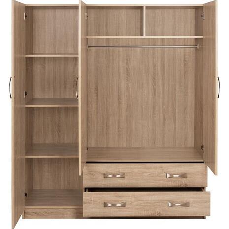ΝΤΟΥΛΑΠΑ 3ΦΥΛΛΗ CARLY HM384.02 ΜΕ ΔΥΟ ΣΥΡΤΑΡΙΑ SONAMA 150X55Χ180Υεκ.