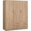 ΝΤΟΥΛΑΠΑ 3ΦΥΛΛΗ CARLY HM384.02 ΜΕ ΔΥΟ ΣΥΡΤΑΡΙΑ SONAMA 150X55Χ180Υεκ.