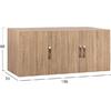 ΠΑΤΑΡΙ 3ΦΥΛΛΗΣ ΝΤΟΥΛΑΠΑΣ CARLY HM385.02 ΣΕ ΧΡΩΜΑ SONAMA 150X55Χ60Υεκ.