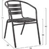 ΣΕΤ ΤΡΑΠΕΖΑΡΙΑΣ 5ΤΜΧ ADAM HM21220.01 ΚΑΡΕΚΛΕΣ ΜΕΤΑΛΛΙΚΕΣ & ΤΡΑΠΕΖΙ 110x60 ΓΚΡΙ