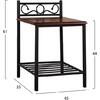 ΚΟΜΟΔΙΝΟ SUZIE HM388 ΑΠΟ ΜΕΤΑΛΛΟ ΚΑΙ ΞΥΛΟ 45x35x48-61Y εκ.