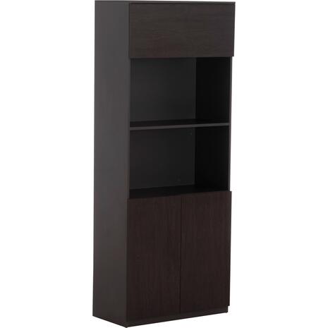 ΒΙΒΛΙΟΘΗΚΗ ΓΡΑΦΕΙΟΥ ΕΠΑΓΓΕΛΜΑΤΙΚΗ ROSEWOOD HM2089 ΜΕΛΑΜΙΝΗ ΓΚΡΙ-WENGE 80Χ40Χ200Υεκ.