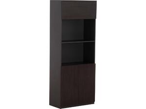 ΒΙΒΛΙΟΘΗΚΗ ΓΡΑΦΕΙΟΥ ΕΠΑΓΓΕΛΜΑΤΙΚΗ ROSEWOOD HM2089 ΜΕΛΑΜΙΝΗ ΓΚΡΙ-WENGE 80Χ40Χ200Υεκ.