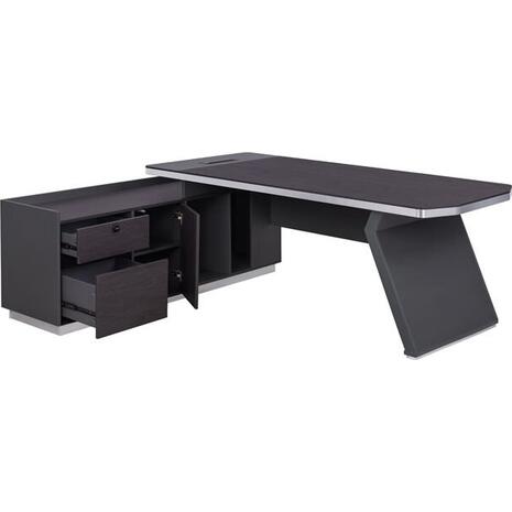 ΓΡΑΦΕΙΟ ΕΠΑΓΓΕΛΜΑΤΙΚΟ ΑΡΙΣΤΕΡΗ ΓΩΝΙΑ ROSEWOOD HM2084L 220X180X76Υεκ.