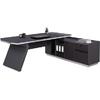 ΓΡΑΦΕΙΟ ΕΠΑΓΓΕΛΜΑΤΙΚΟ ΔΕΞΙΑ ΓΩΝΙΑ ROSEWOOD HM2084R 220X180X76Υ εκ.