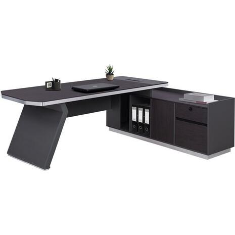 ΓΡΑΦΕΙΟ ΕΠΑΓΓΕΛΜΑΤΙΚΟ ΔΕΞΙΑ ΓΩΝΙΑ ROSEWOOD HM2084R 220X180X76Υ εκ.