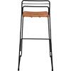 ΣΚΑΜΠΟ ΜΕΤΑΛΛΙΚΟ ALLEGRA HM5642 ΜΕ WICKER ΣΕ ΜΠΕΖ ΑΠΟΧΡΩΣΗ 48x53x100 εκ.