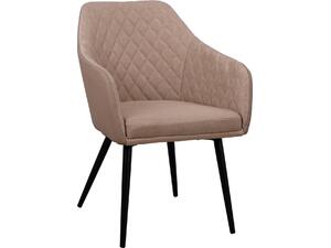 ΠΟΛΥΘΡΟΝΑΚΙ CHARLES HM8522.07 ΜΕ ΥΦΑΣΜΑ ΜΠΕΖ & PU ΜΠΕΖ 57x63x83Υ εκ.