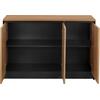 ΝΤΟΥΛΑΠΙ ΓΡΑΦΕΙΟΥ SUPREME HM2357 ΜΕΛΑΜΙΝΗ ΣΕ HONEY OAK & ΓΚΡΙ 120x40x80Υεκ.