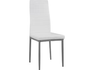 ΚΑΡΕΚΛΑ ΜΕΤΑΛΛΙΚΗ LADY HM0037.11 ΛΕΥΚΟ PU ΜΕΤΑΛΛΙΚΟ ΣΚΕΛΕΤΟ K/D 40x48x95Y εκ. (σετ 4 τεμαχίων)