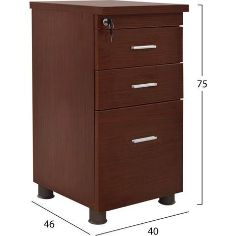 ΣΥΡΤΑΡΙΕΡΑ ΓΡΑΦΕΙΟΥ VANCE ΕΠΑΓΓΕΛΜΑΤΙΚΗ WENGE HM2049.12 40X46X75Υ εκ.