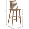 ΣΚΑΜΠΟ ΜΠΑΡ HM8459.25 VANESSA ΣΕ ΚΑΠΟΥΤΣΙΝΟ ΧΡΩΜΑ 43x49x107Υ εκ. (σετ 2 τεμαχίων)