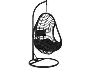ΚΡΕΜΑΣΤΗ ΠΟΛΥΘΡΟΝΑ ΦΩΛΙΑ CALLIE HM5541.02 ΜΕ ΜΑΥΡΟ WICKER & ΜΑΞΙΛΑΡΙΑ Φ105Χ195Υ εκ.