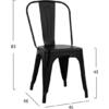 ΚΑΡΕΚΛΑ ΜΕΤΑΛΛΙΚΗ MELITA ΣΕ ΜΑΥΡΟ MAT 45x47x85Υ εκ. HM8641.22 (Μαύρο)