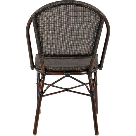 ΚΑΡΕΚΛΑ PRETORIA ΜΕΤΑΛΛΙΚΗ BAMBOO LOOK ΚΑΦΕ HM5718 54x62x89 εκ.