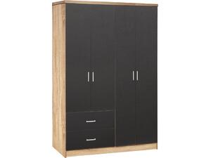 ΝΤΟΥΛΑΠΑ 4ΦΥΛΛΗ BRIANA ME 2 ΣΥΡΤΑΡΙΑ HM339.04 SONAMA-ΓΚΡΙ 120Χ42,5Χ180,5εκ.