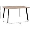 ΣΕΤ 5ΤΜΧ ΤΡΑΠΕΖΙ 140x80x76 cm SONAMA & ΚΑΡΕΚΛΕΣ VANESSA ΜΑΥΡΕΣ ΜΕΤΑΛΛΙΚΑ ΠΟΔΙΑ HM11037